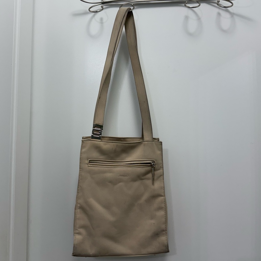 Guess Beige Nylon Shoulder Purse